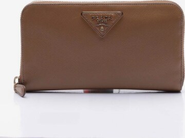 PRADA Small Leather Goods in One size in Brown: front