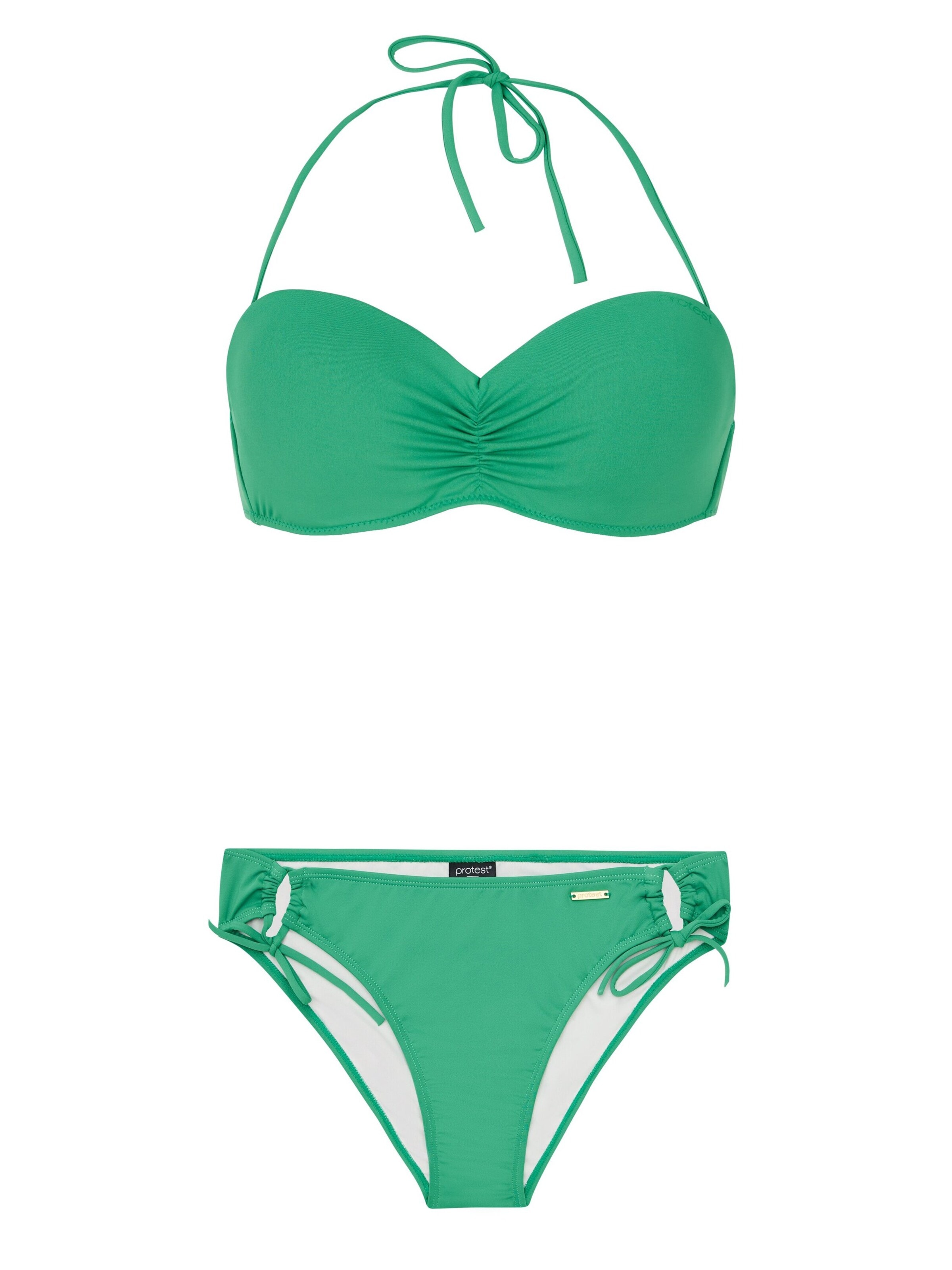 PROTEST Bandeau Bikini 'PRTGemini' in Groen: voorkant