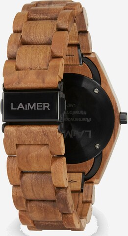 LAiMER Analog Watch 'Constantin' in Brown