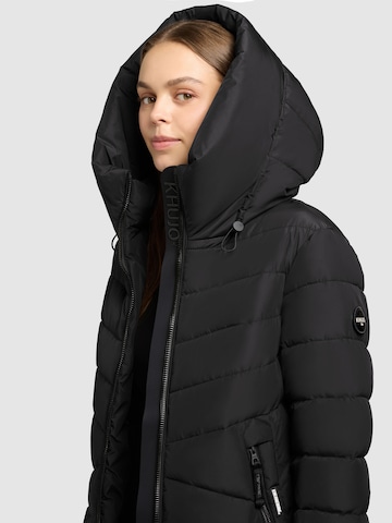 khujo Steppmantel in Schwarz