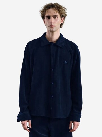 Giesto Comfort fit Button Up Shirt in Blue: front