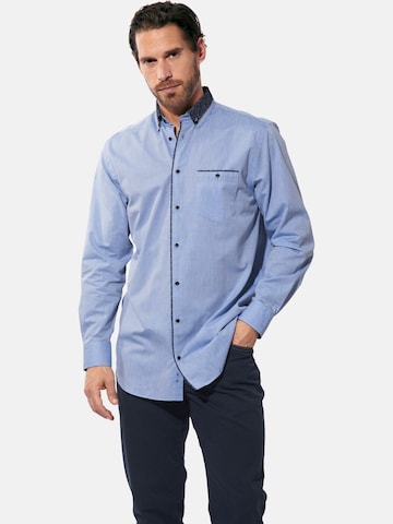 BABISTA Comfort fit Button Up Shirt 'Romantento' in Blue