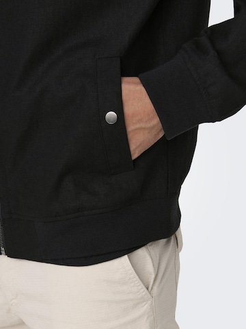 Only & Sons Between-season jacket 'KENT' in Black