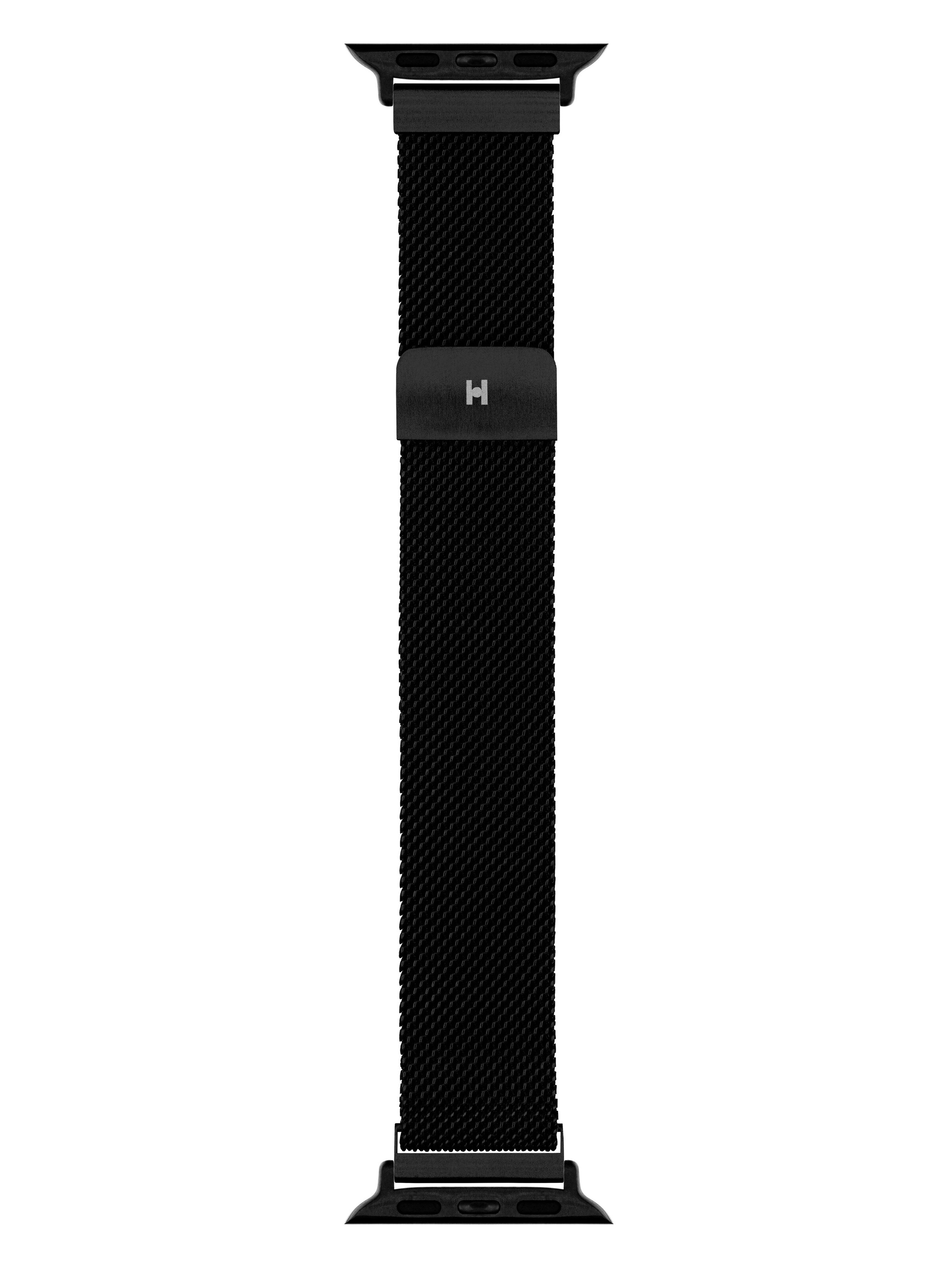 HIRSCH Armbänder - Reloj digital 'Milanaise for Apple Watch' en negro