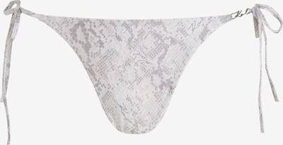 Karl Lagerfeld Bikinihousut ' Bikini-Höschen zum Binden an der Seite ' koossa XL värissä harmaa / valkoinen, Tuotenäkymä