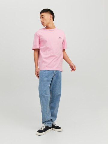 JACK & JONES T-shirt 'KEITH HARDING' i rosa