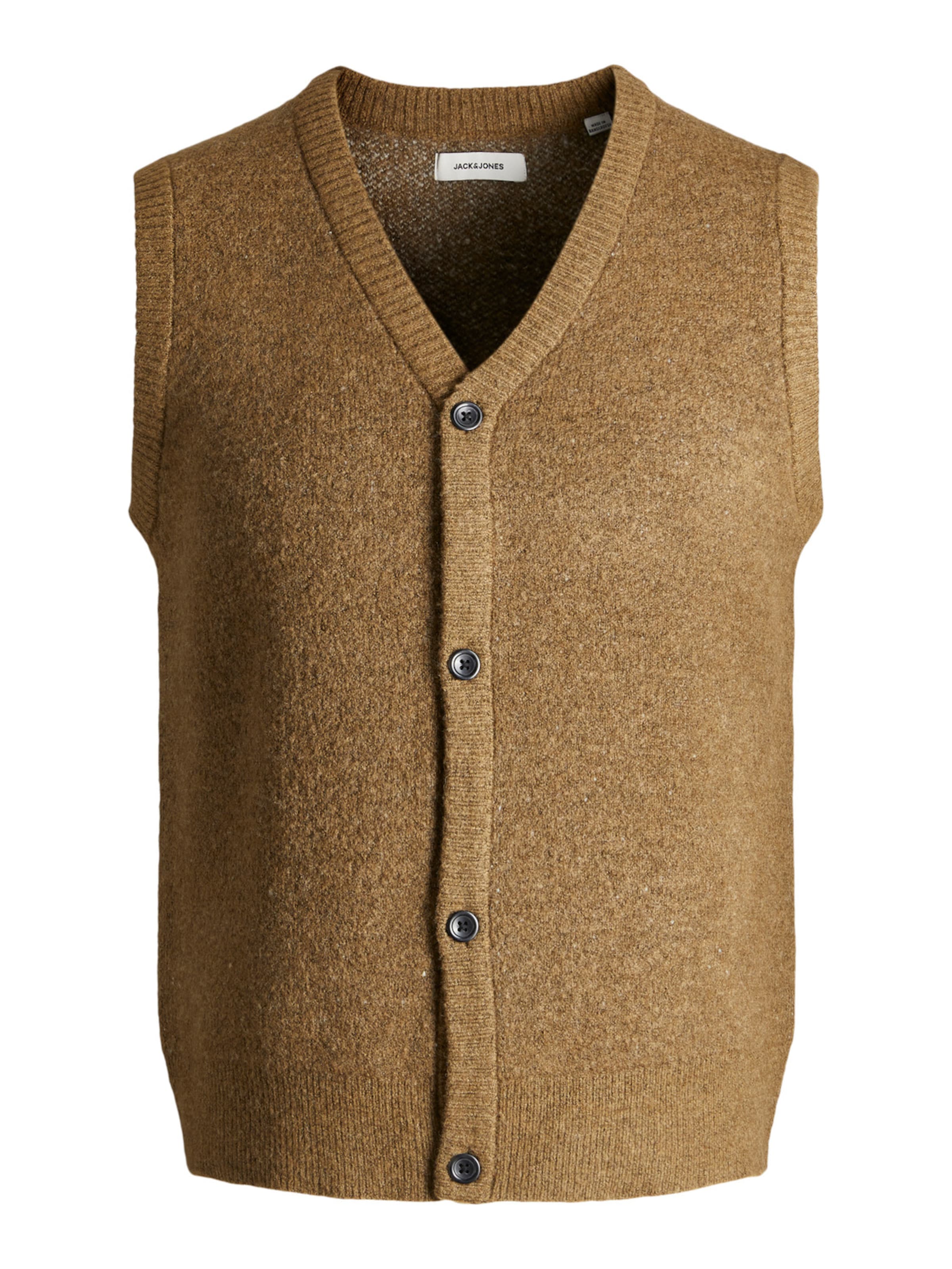 Männer Pullover & Strick JACK & JONES Weste 'Cali' in Camel - TM27786 Männer Pullover & Strick JACK & JONES Weste 'Cali' in Camel - TM27786
