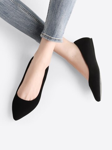 Dream Pairs Ballerina in Zwart