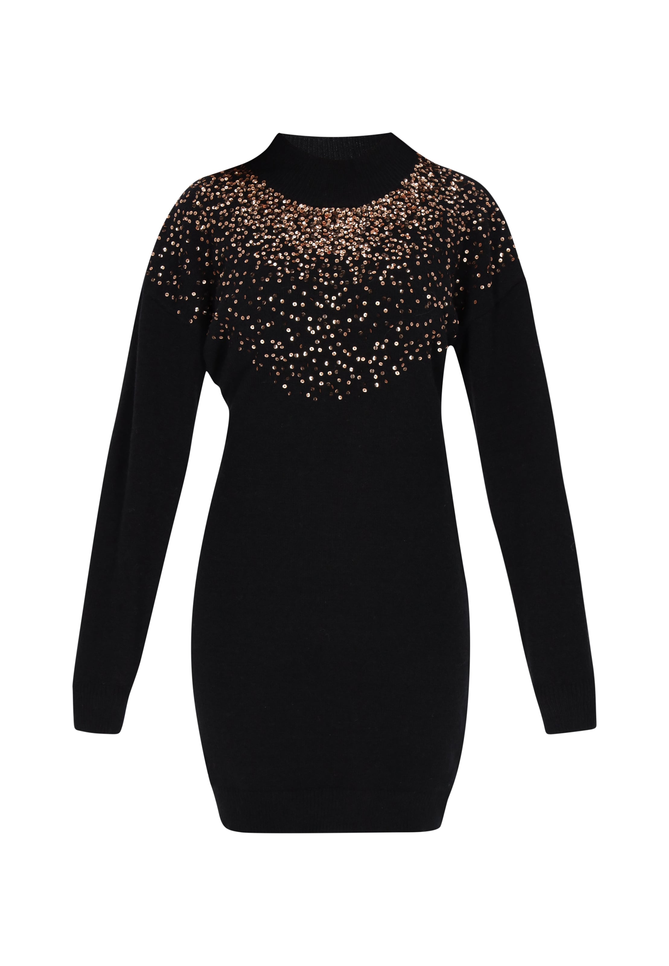 faina - Vestido de punto en negro: frente