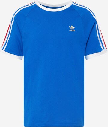 ADIDAS ORIGINALS T-Shirt '3-Stripes' in Blau: predná strana