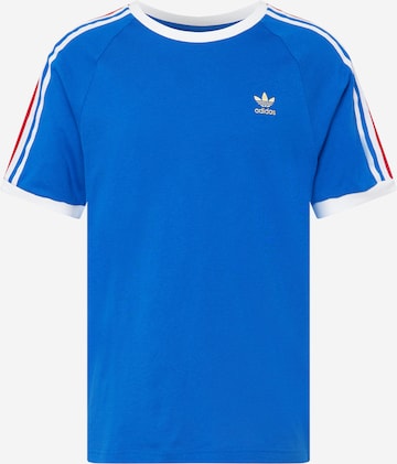 Tricou '3-Stripes' de la ADIDAS ORIGINALS pe albastru: față