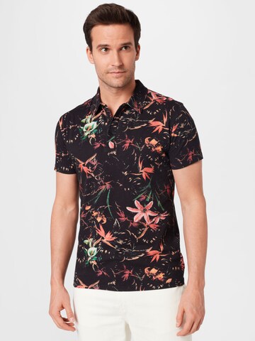 Key Largo Poloshirt 'JINGLE' in Schwarz: predná strana