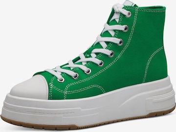 TAMARIS Sneakers hoog in Groen: voorkant