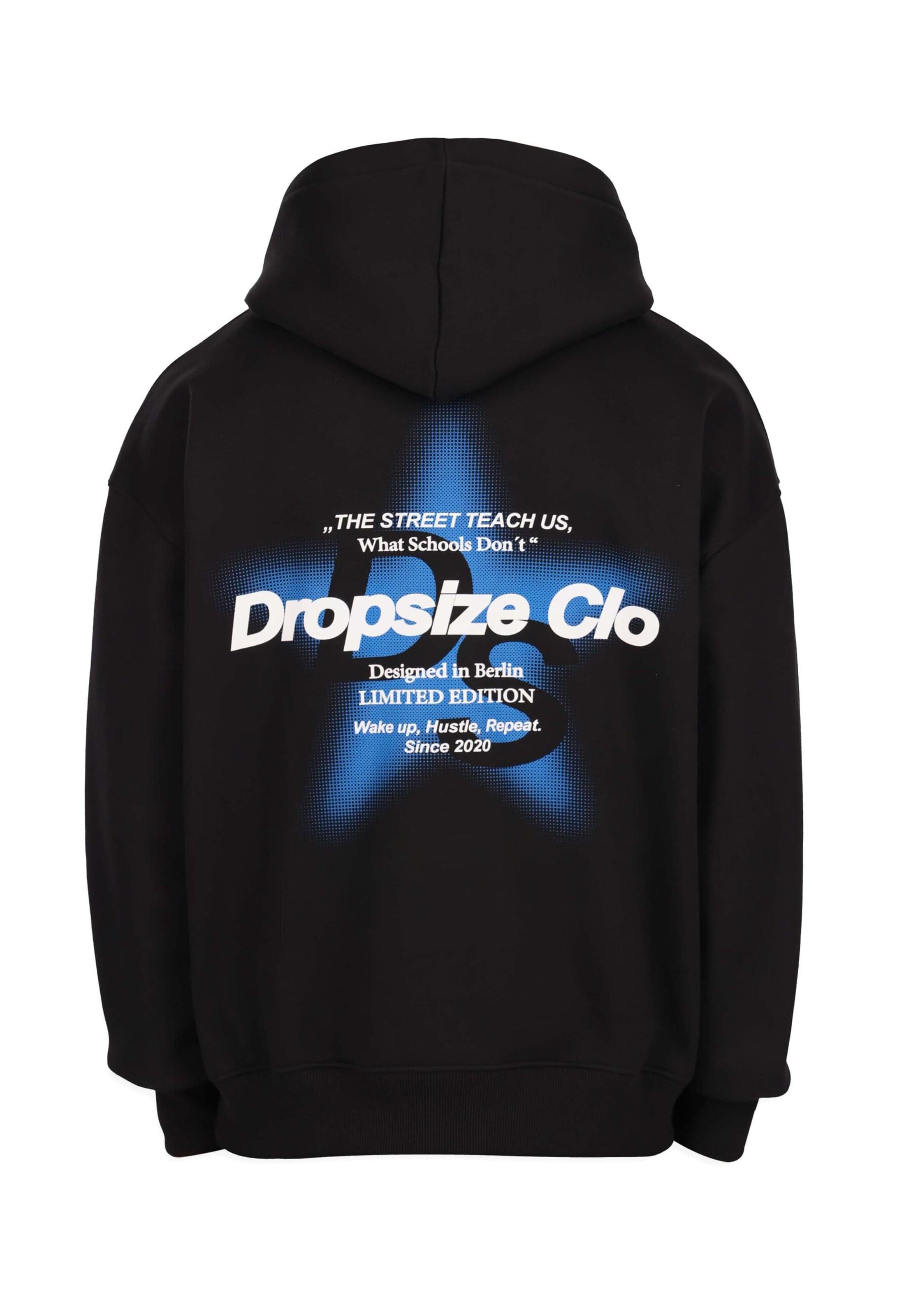 Dropsize Tréning póló 'Halftone Star' - fekete