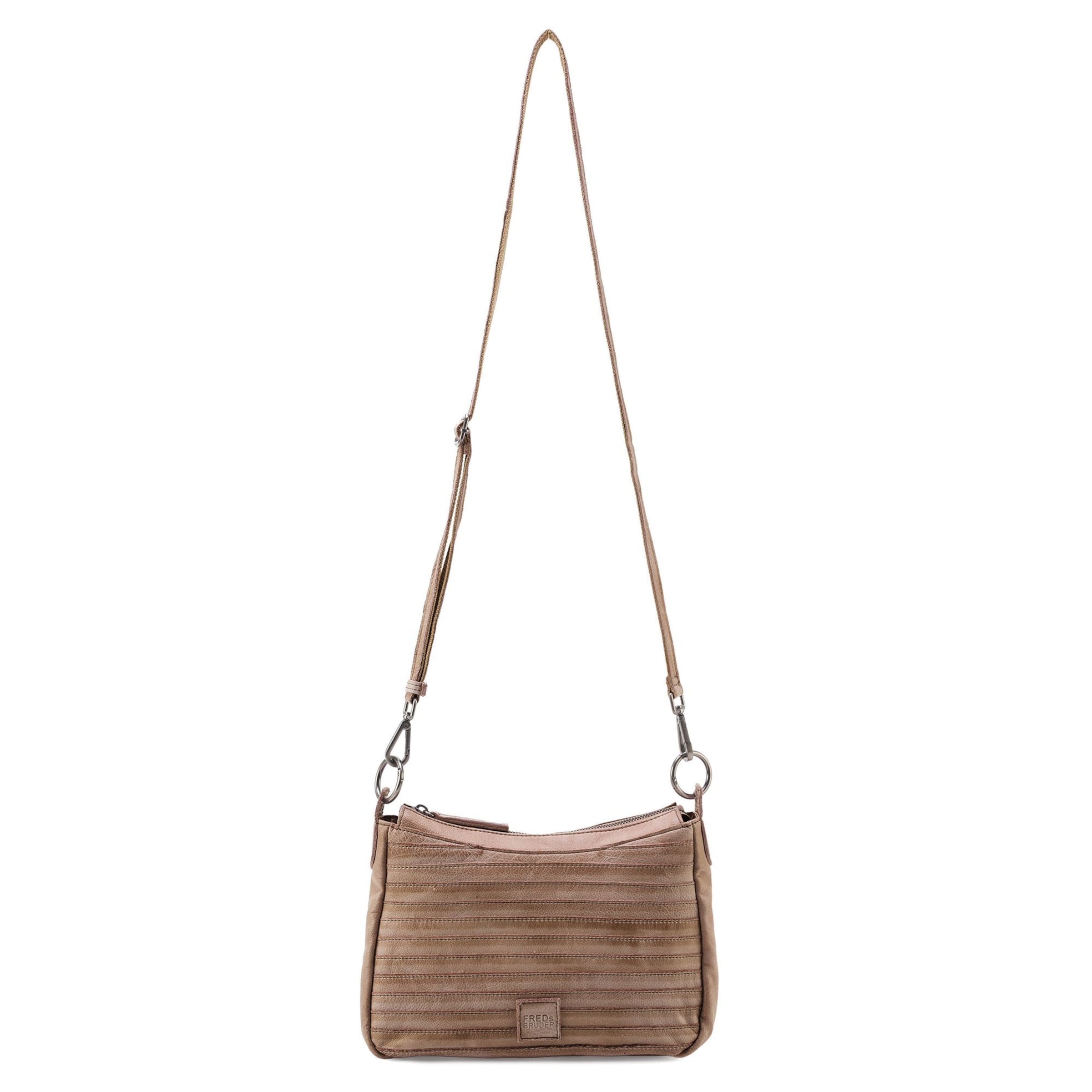 FREDsBRUDER Schoudertas 'Layer Likely' in Bruin: voorkant