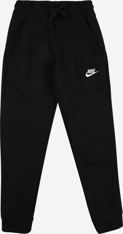 Tapered Pantaloni de la Nike Sportswear pe negru: față