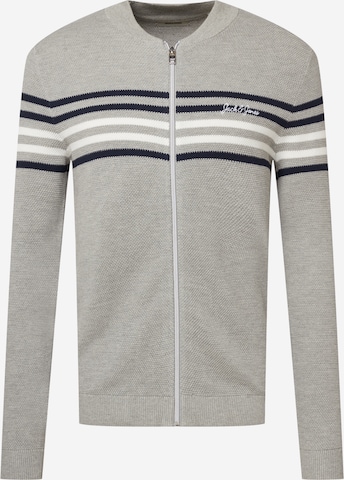 JACK & JONES Strickjacke 'Schmidt' in Grau: predná strana