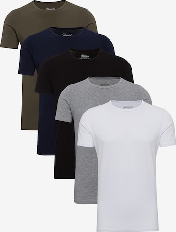 yazubi Shirt 'Mythic Crew Neck' in Mixed colors: front