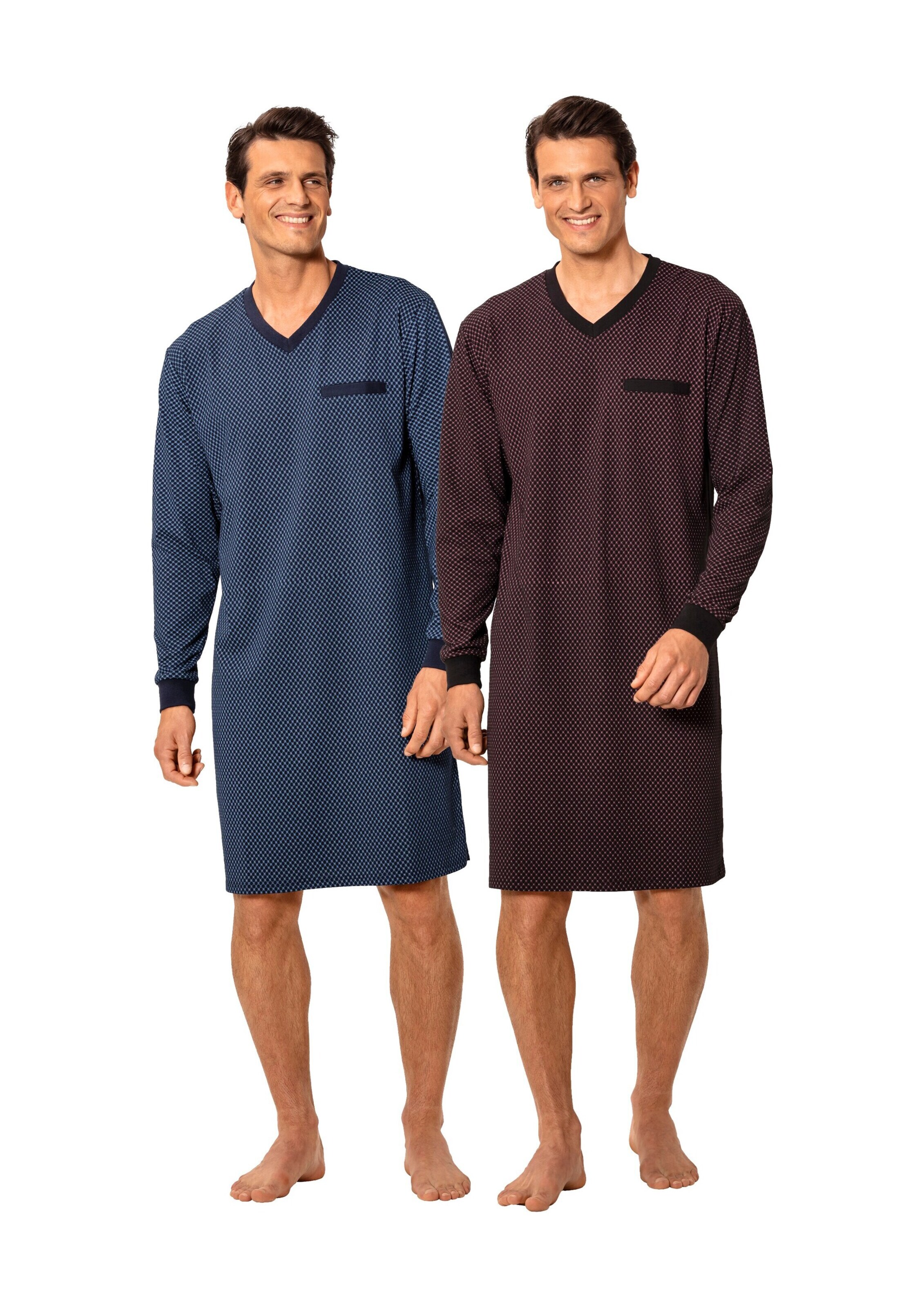 LE JOGGER Nachthemd in Blau: Vorderseite