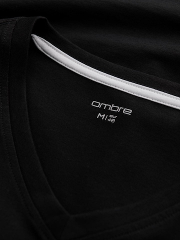 Ombre Shirt‌‌‌‌‌ in Schwarz