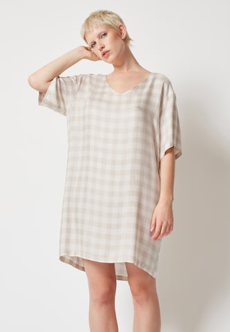 Chemise de nuit Skiny en beige : devant