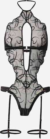 HunkemöllerBodi 'Olivia' - crna boja: prednji dio