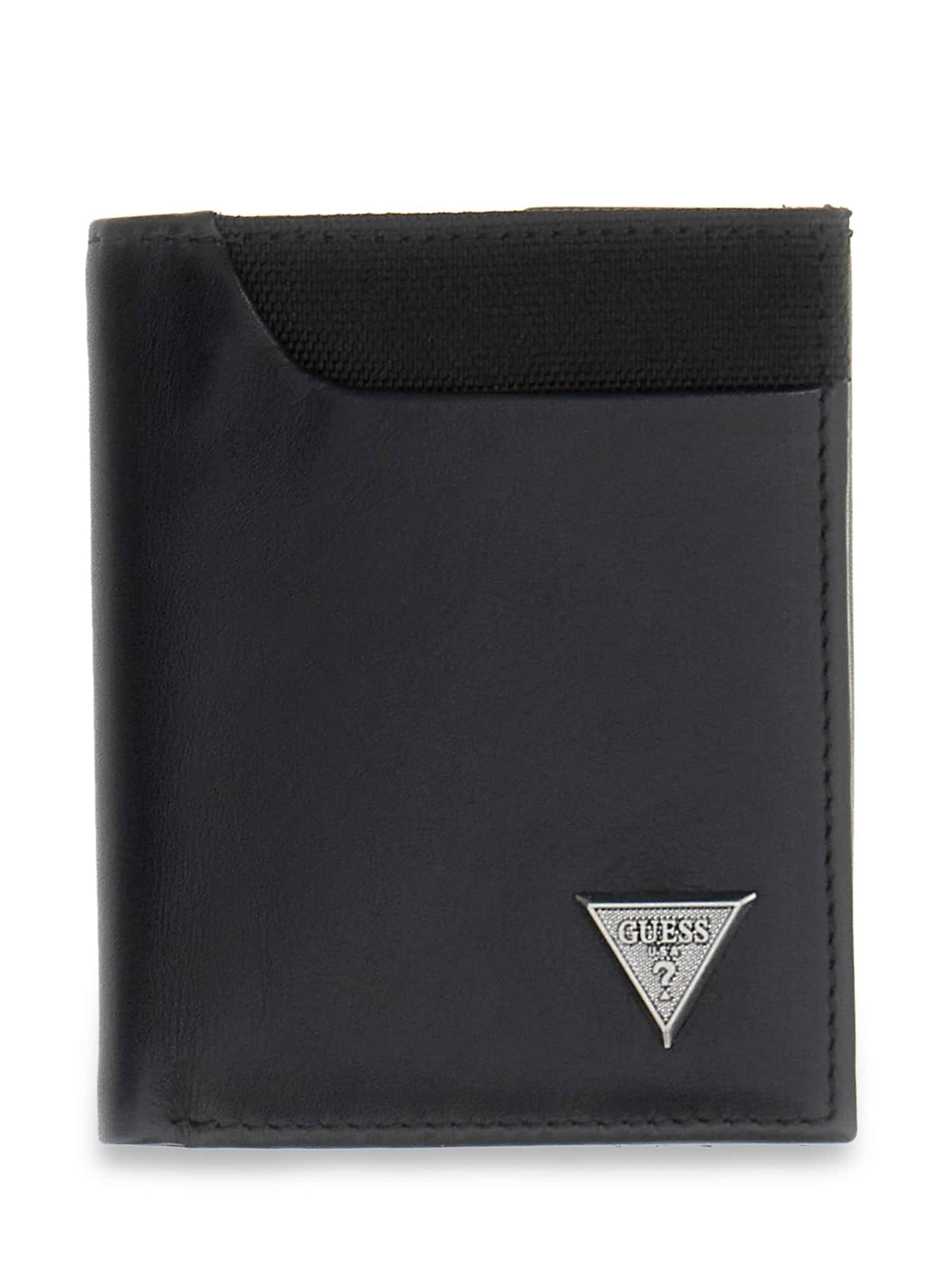 GUESS Wallet 'Berna' in Black: front