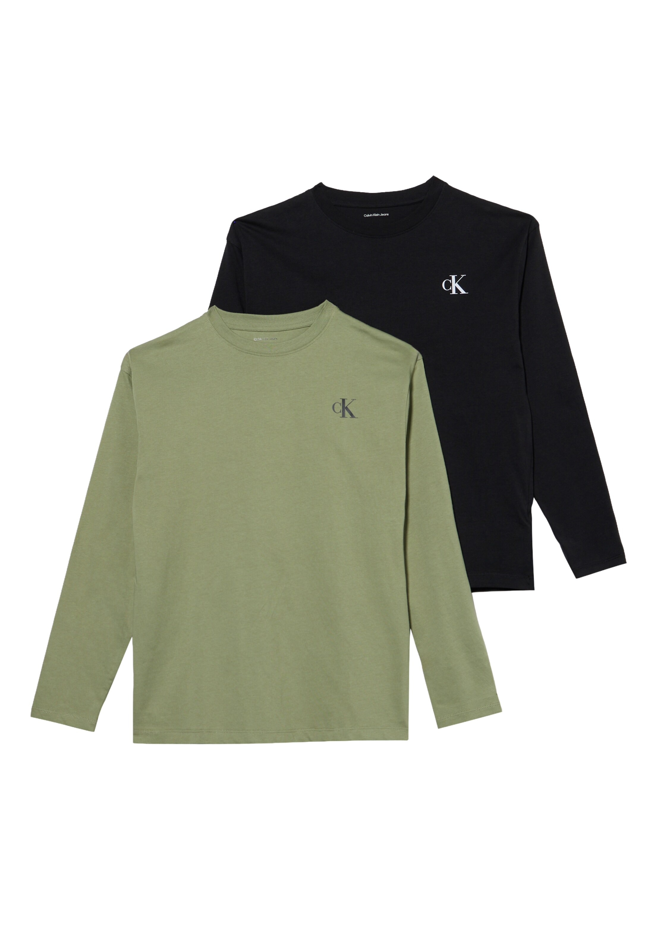 Calvin Klein Jeans - regular Camiseta en verde: frente