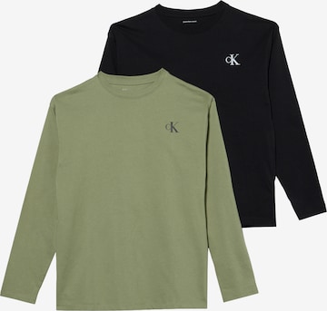 Calvin Klein Jeans - regular Camiseta en verde: frente
