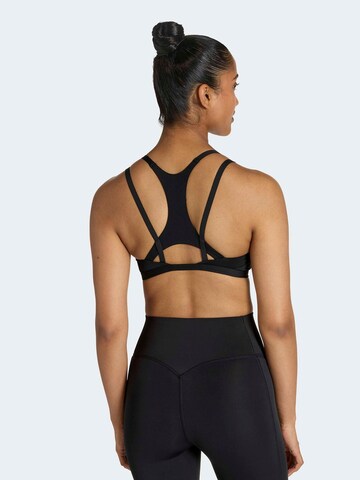 Bustier Soutien-gorge de sport 'OPT STRP LS BRA' ADIDAS PERFORMANCE en noir