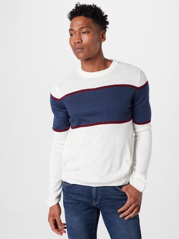 BURTON MENSWEAR LONDON Pullover in Weiß: predná strana