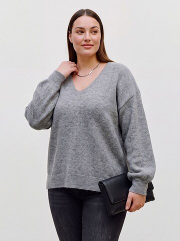 Pullover 'VMCDEMI' di Vero Moda Curve in grigio: frontale