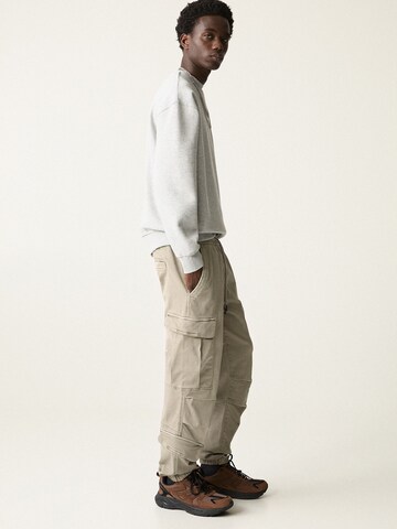 Effilé Pantalon cargo Pull&Bear en beige