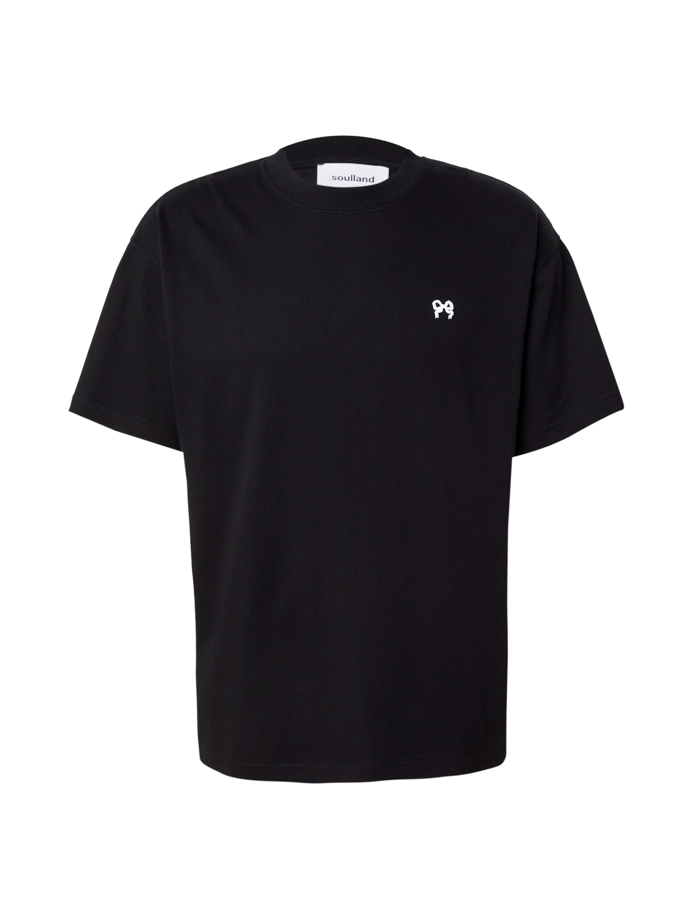 Soulland Μπλουζάκι 'KAI Kissing' σε μαύρο: μπροστά