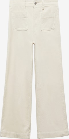 MANGO Wide leg Pants 'Catherip' in Beige: front