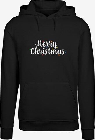Merchcode Sweatshirt 'Merry Christmas' in Zwart: voorkant