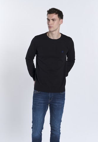 DENIM CULTURE Sweter 'NARCISO' w kolorze czarny