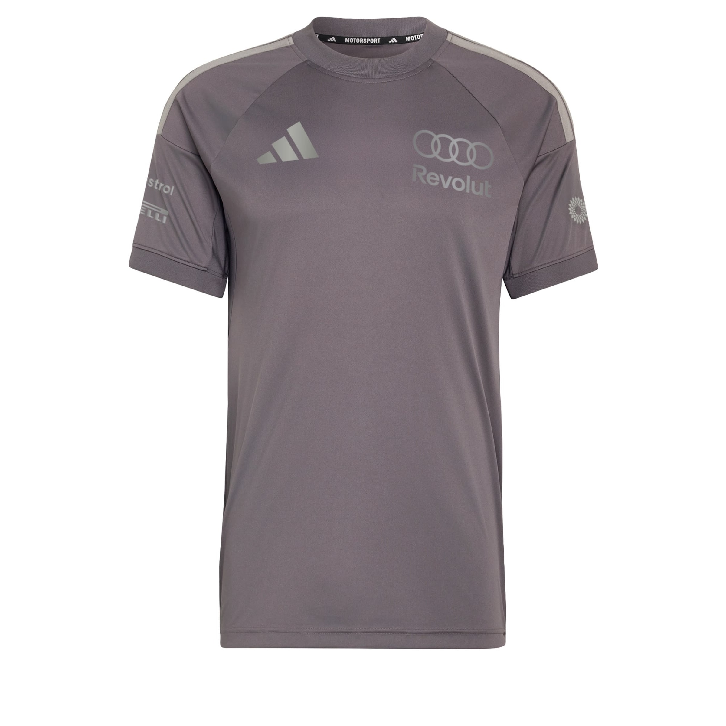 ADIDAS PERFORMANCE Functioneel shirt 'Audi Formula One Team Driver' in Grijs: voorkant