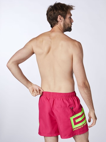 CHIEMSEE Athletic Swim Trunks in Pink