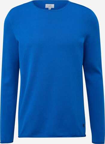 Pull-over QS en bleu : devant