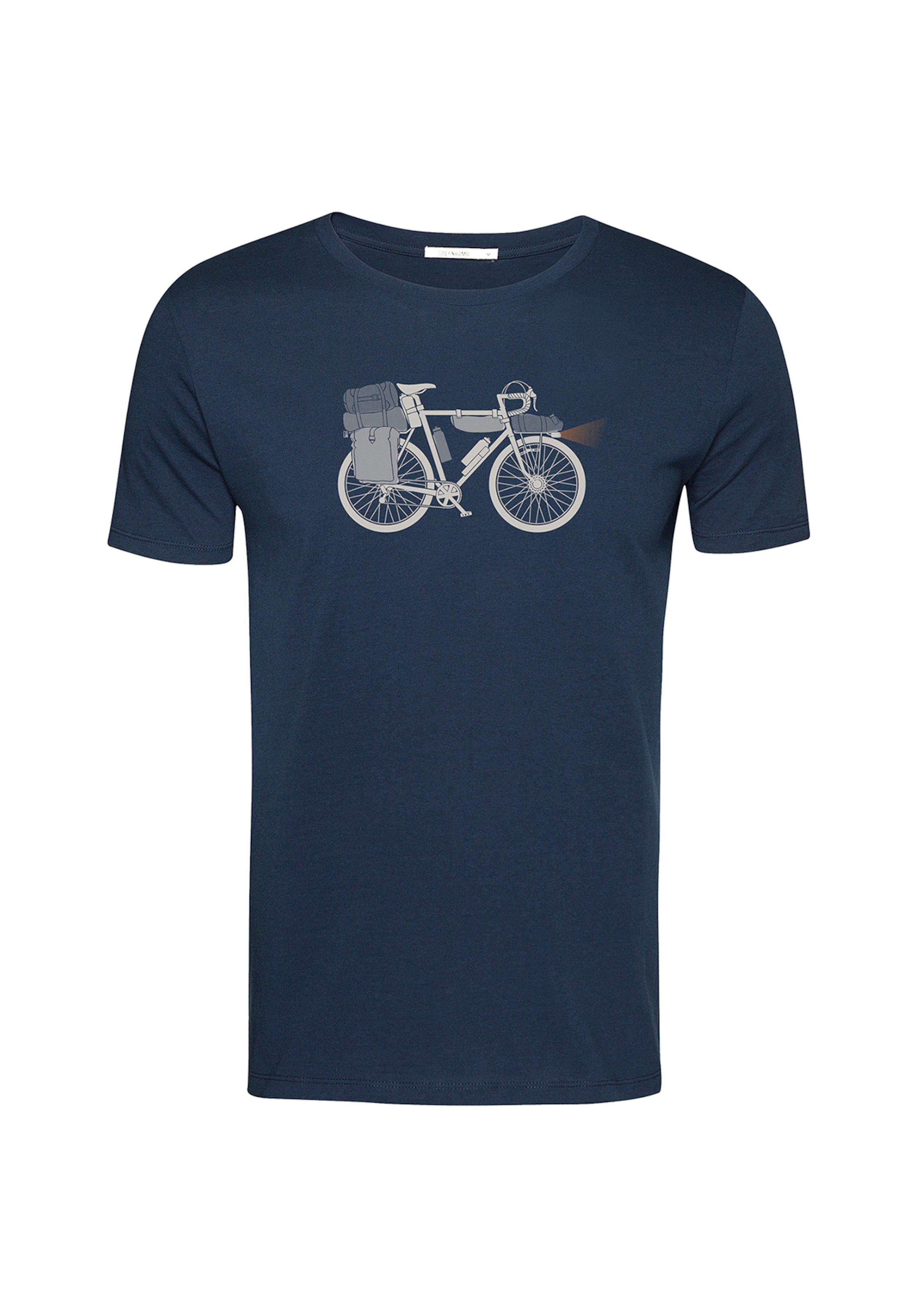 GREENBOMB Shirt 'Bike Night' in Blauw: voorkant