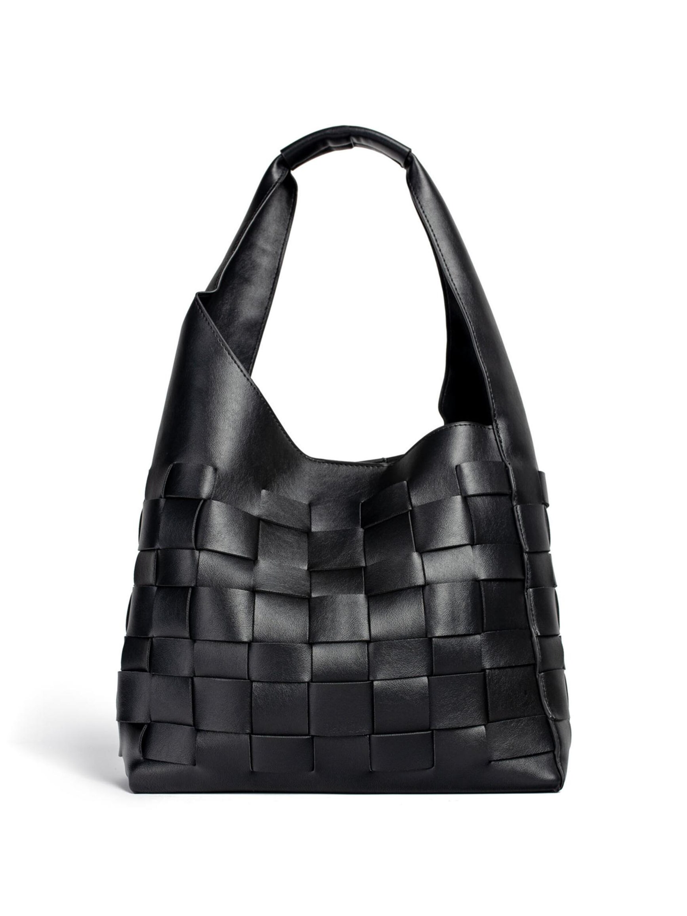 L37 HANDMADE SHOES Handbag 'BIG UNIVERSE' in Black: front