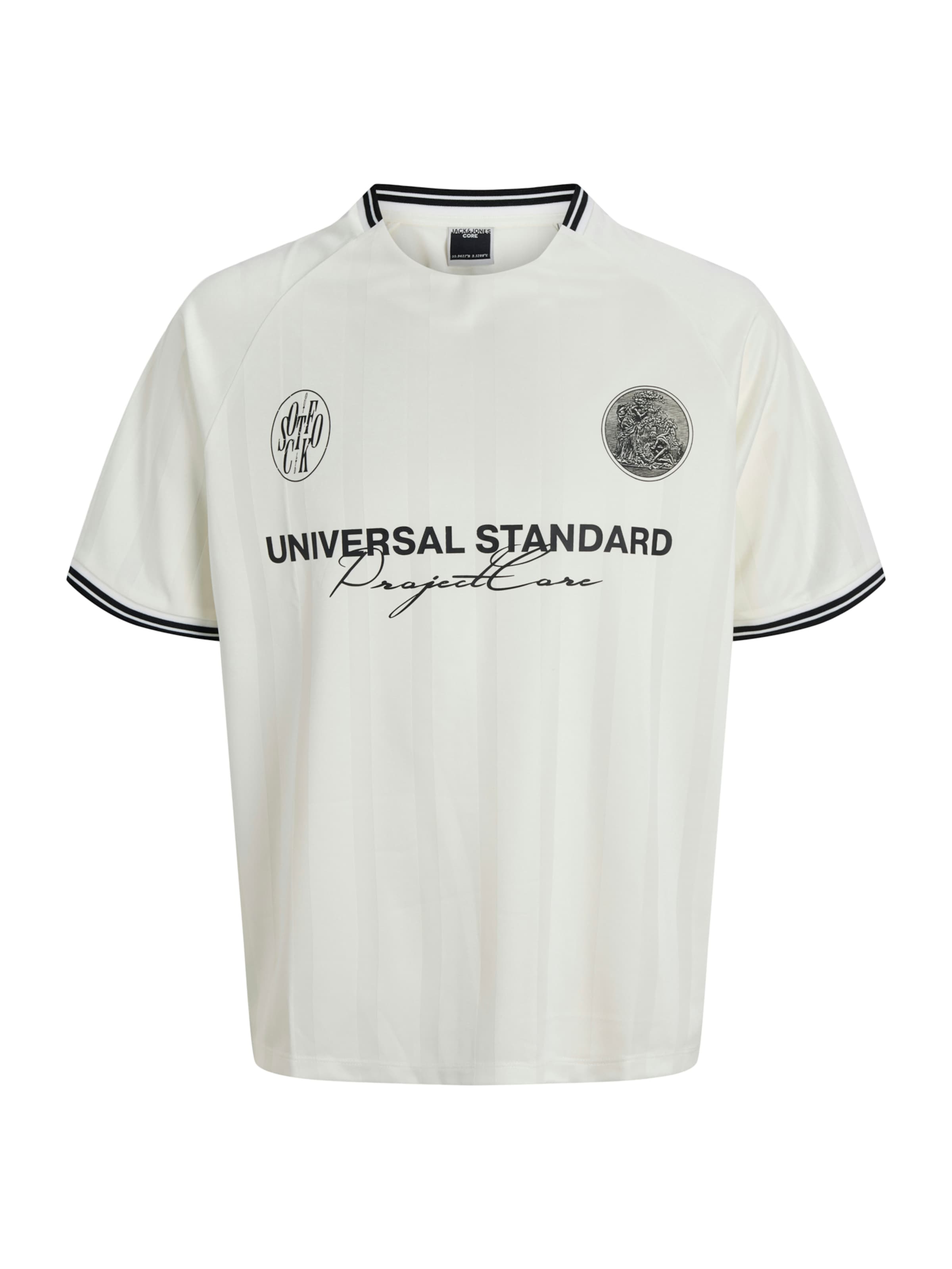 JACK & JONES Μπλουζάκι σε λευκό: μπροστά