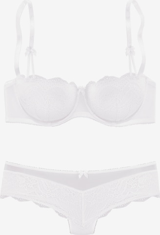 s.Oliver Balconette Underwear Sets in White: front