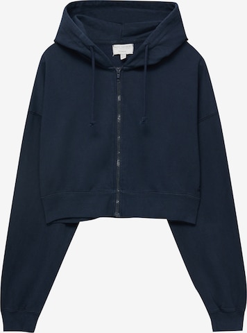 Veste de survêtement Pull&Bear en bleu : devant