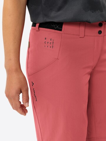 VAUDE Regular Outdoor Pants 'Loamer' in Red
