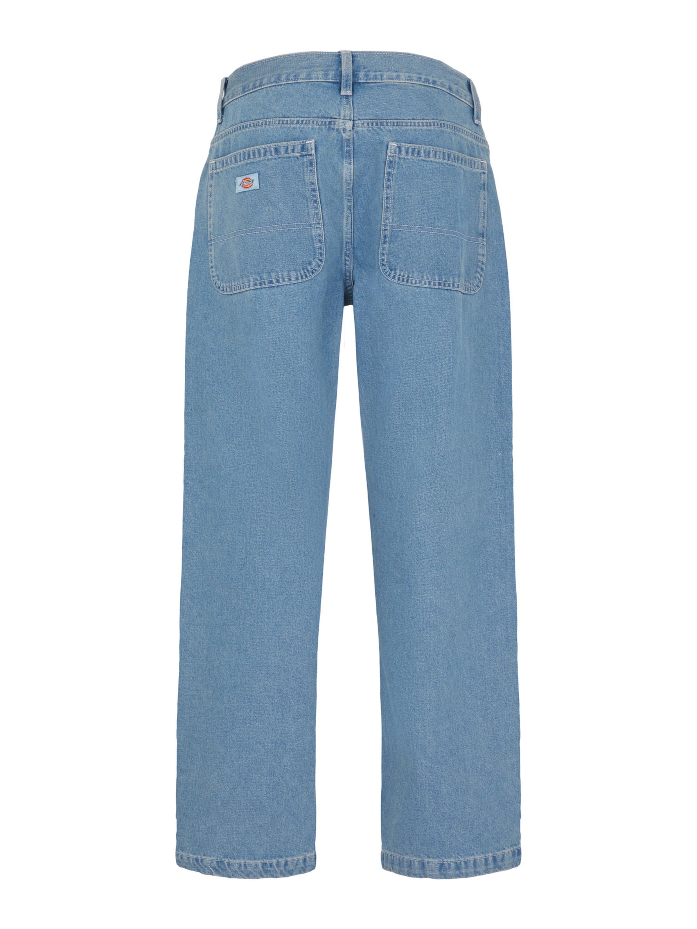 DICKIES Ohlapna forma Kavbojke 'DOUBLE KNEE' | modra barva