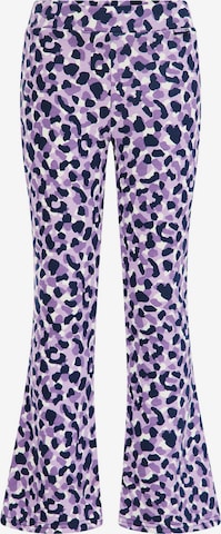 évasé Leggings WE Fashion en violet : devant