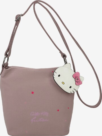 Borsa a tracolla 'Hello Kitty' di Fritzi aus Preußen in marrone: frontale