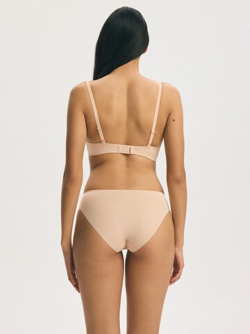 ESOTIQ - Push-up Sujetador 'Push-up-BH Claudia, Plunge-Dekolleté, herausnehmbare Polster' en beige